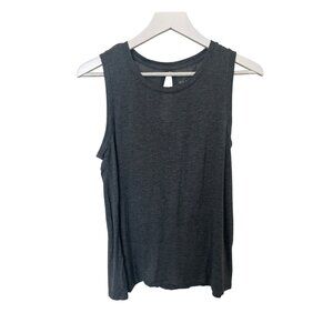 Halogen Womens Gray Sleeveless Top